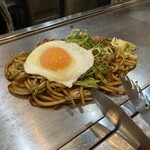 本格広島お好み焼き たにもと - 極太焼きそば
