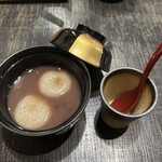 つる亀庵 - ミニそばぜんざい