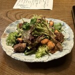 九つ井 - お魚の唐揚げサラダ　マグロ、平目、タコ等の唐揚げ