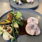 クッチーナ ベジターレ クォーレリッコ - 料理写真:地場野菜と天城軍鶏のバロティーヌ