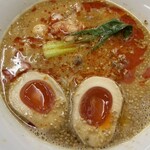 拉麺みやち家 - 白担々麺　味玉トッピング