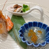 礼華　青鸞居 - 一口前菜三種盛り合わせ③