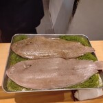 銀座 大石 - 舌平目（ドーバー海峡産）