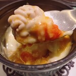 銀座 大石 - 雲子のグラタン（モンドールとトマトソース）