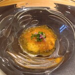 銀座 大石 - バフンウニとカリフラワー、コンソメジュレ