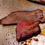 銀座 大石 - おかわり　和牛タン　タン元&タン先