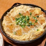 茶寮 ふ川 - 道産豚鉄鍋かつとじ