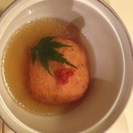 小料理野本 - 桜海老のしんじょう