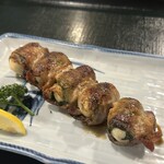 ろばた焼きうち - うずら卵しそ肉巻き