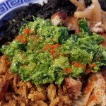 塩そば専門店 桑ばら - 牡蠣出汁ネギソースの和えそば