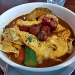 カンクーン - タマゴの下には野菜たちが隠れてる