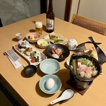 銀婚湯 - 夕食。