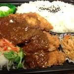 あさ川 - あさ川のジャンボチキンカツ弁当600円（13.10）