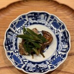 中華 大しげ - 「佐賀牛のトモサンカク、山椒と唐辛子の炒め物」