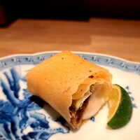 桃仙閣 東京 - ⚫点心
                      「河豚の白子春巻き」