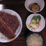 とんかつ 番番 - ソースカツ丼（真上）