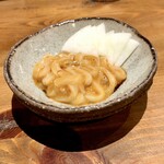 手打ちそば やっ古 - イカの塩辛