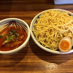 麺鮮醤油房 周月 - 味玉、辛味噌つけそば