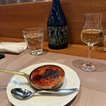 イマージュ - デザート　クレームブリュレ。本格的だなあ