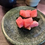 亀正くるくる寿司 - 中トロぶつ切り