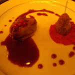 レストラン シャンボール - フォアグラのソテ－　ポテトのクレ－プ　栗のピュ－レ　エスカルゴのクロケット　トマトのコンフィ
