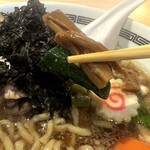 煮干しのビリー - メンマ　ほうれん草