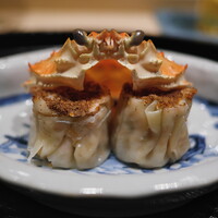 日本料理 研野 - セコ蟹乗ってるカニしゅうまい。