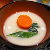 日本料理 研野 - お椀はタラの白子を出汁に混ぜた粕汁。