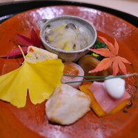 日本料理 研野 - 八寸の一部。