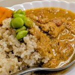 tell me キッチン - 無農薬玄米ごはん　バターチキンカレー