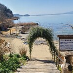 シャーレ水ヶ浜 - 食後に浜辺へ～