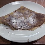 285717994 - 生地感は薄く縁がパリパリの食感のマロンペーストサンドされた薄焼きクレープ。幾重にも折りたたんで一気に口の中に入れるのが至福の食べ方(笑)