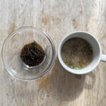 はいさいキッチン - ランチセット　もずく　もずくの味噌汁