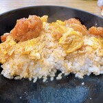 まんぷく食堂 - 断面　※世間では、お米は高いけど、まぁまぁの量、入ってました