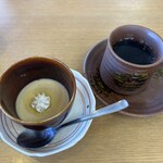 旬彩和食 よし田 - 食後のデザートにコーヒー