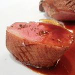 レ セゾン - 鴨肉のロティ バニュルスソース　オレンジ風味のフヌイユとラードを加えたパテ