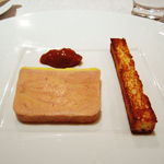 ランス産 鴨フォアグラ　ブリオッシュ・トースト添え(＋８００円位)」