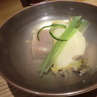 日本料理 幸庵 - 椀：蒸し鮑、蓮根豆腐