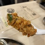 恵比寿ブタメン - 最後は残ったマサラにライスをブチ込みませう