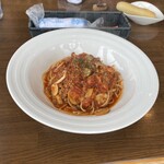 Trattoria & Pizza Banzo - きのこのミートソースL@1200Aセット付