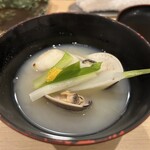 串揚げ タケナカ - お椀も美味しってずるくない？