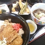 吉兵衛 - 温玉カツ丼定食