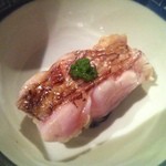 器楽亭 - 【2014年6月】ノドグロの蒸し寿司