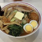 蒙古タンメン中本 - 北極ヤサイ・シャキシャキ+ほうれん草＋バター＋辛メチャアジ