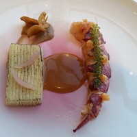 フィリップ・ミル 東京 - オマールブルー　根セロリと 林檎のミルフィーユ　栗のクーリ