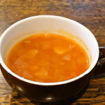 タベルナ サクハタ - 本日のスープ(ミネストローネ)具材沢山だけど、シンプルな味わい