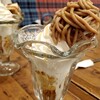 チーズ＆ドリア．スイーツ - モンブランパフェ