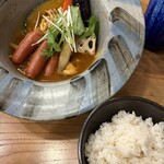 スープカリー 奥芝商店 - ソーセージときのこ