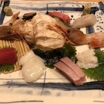 うまい鮨勘 - 刺身の盛り合わせ