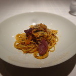 ポンテ デル ピアット - イワシとフェンネルのトマトソース香草パン粉添え　リングイネ
